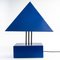 Blue Painted Metal Triangle Lamp by Alain Letessier, 1987 6