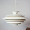 Scandinavian White Pendant Lamp by Form Light, Denmark, 1980s 10