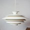 Scandinavian White Pendant Lamp by Form Light, Denmark, 1980s 4