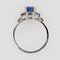 Art Deco Blue Sapphire, Diamond & Platinum Ring, Image 11