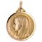 Französische 18 Karat Roségold Jungfrau Maria Haloed Medaille, 1950er 1