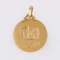 French 18 Karat Rose Gold Virgin Mary Haloed Medal, 1950s 5
