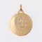 French 20th Century 18 Karat Yellow Gold Virgin Mary Medal 5