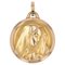 French 20th Century 18 Karat Yellow Gold Virgin Mary Medal 1