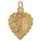 18 Karat Yellow Gold Notre Dame De Lourdes Medal, Image 1