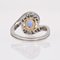 Ring mit Saphir, Diamant, 18 Karat Gelbgold & Platin im Belle Epoque-Stil 12