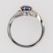 Belle Epoque Style Sapphire, Diamond, 18 Karat Yellow Gold & Platinum Swirl Ring, Image 11