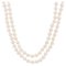 Cultured Pearl Yellow Gold Double Row Necklace, 1960s, Image 1