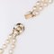 Cultured Pearl Yellow Gold Double Row Necklace, 1960s 11