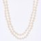 Cultured Pearl Yellow Gold Double Row Necklace, 1960s 5