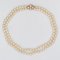 Cultured Pearl Yellow Gold Double Row Necklace, 1960s 3