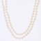 Cultured Pearl Yellow Gold Double Row Necklace, 1960s 15