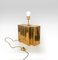 Large Brass Table Lamp by G. Autier, France, 1970s 9