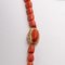 Vintage Korallen Halskette mit 18 Karat Gelbgold Verschluss, 1960er 3
