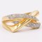 Vintage 18 Karat Gelbgold Diamantring, 1970er 3