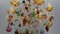 Italienischer Venezianischer Kronleuchter aus vergoldetem Metall mit Früchten aus Muranoglas, 1970er 12