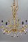 Italian Venetian Gilt Metal Chandelier with Murano Glass Fruits, 1970s, Image 18