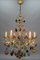 Italian Venetian Gilt Metal Chandelier with Murano Glass Fruits, 1970s, Image 4