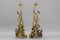 French Rococo Style Bronze Decors with Roses, 1890s, Set of 2 14
