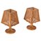 Mid-Century Italian Table Lamps in Wicker and Rattan, 1960s, Set of 2, Image 1