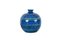 Rimini Blue Terracotta & Ceramic Vase attributed to Aldo Londi for Bitossi, Italy, 1960s 10