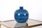 Rimini Blue Terracotta & Ceramic Vase attributed to Aldo Londi for Bitossi, Italy, 1960s 9