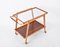 Mid-Century Bar Cart in Beech, Brass and Glass by Cesare Lacca, Italy, 1960s, Image 6