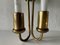 Art Deco Brass Industrial Cinema Sconce with Two Fluorescent Tubes, Germany, 1930s 9