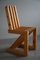 Scandinavian Zig Zag Chair in Pine, 1980s 7