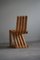 Scandinavian Zig Zag Chair in Pine, 1980s 9