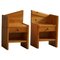 Mid-Century Modern Danish Brutalist Nightstands in Pine, 1970s, Set of 2, Image 1