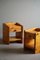 Tables de Chevet Brutaliste Mid-Century en Pin, 1970s, Set de 2 11