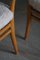 Vintage Chairs in Ash and Lambswool by Hvidt & Mølgaard, 1950s, Set of 4, Image 14