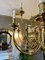 Large Flemish Style Brass Chandelier, 1980s, Image 5