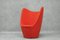 Vintage Fabric Red Armchair, Image 2