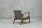 Vintage Sessel aus Stoff & Eiche 4