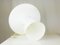 Large Italian White & Clear Murano Glass Mushroom Table Lamp, 1980s 6