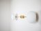 Stella Snooker Chrome Opaque Ceiling Lamp in Brass and Opaline Glass by Design for Macha 3