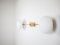 Stella Snooker Poliert Gebürstete Deckenlampe aus Messing & Opalglas von Design for Macha 3