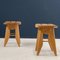 Stools attributed to Guillerme and Chambron for Votre Maison, 1950s, Set of 2 5