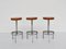 Household Bar and Stools attributed to George Nelson for Knoll Inc., 1969, Set of 4 9