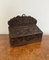 Victorian Carved Oak Candle Box, 1860s 4