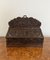 Victorian Carved Oak Candle Box, 1860s 1