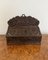 Victorian Carved Oak Candle Box, 1860s 3