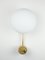Brass & Opaline Glass Stella Baby Chrome Opaque Ceiling Lamp by Design for Macha 3