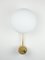 Brass & Opaline Glass Stella Baby Chrome Opaque Ceiling Lamp by Design for Macha, Image 3