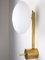 Brass & Opaline Glass Stella Baby Chrome Opaque Ceiling Lamp by Design for Macha 1