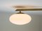 Stella Baby Polished Brushed Ceiling Lamp in Brass and Opaline Glass by Design for Macha, Image 3