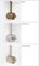 Gebürstete Stella Baby Deckenlampe aus Messing & Opalglas von Design for Macha 6