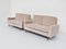 Minimalist Modern Two-Seater Sofas in Pale Pink Velvet attributed to George Nelson for Knoll Inc. / Knoll International, 1950, Set of 2, Image 2